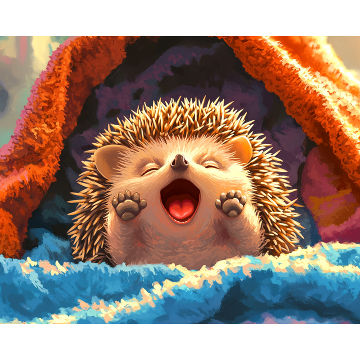 Erfreuter Igel