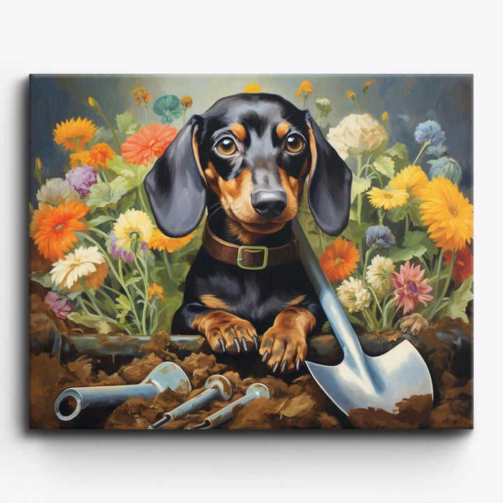 Produktiver Hund