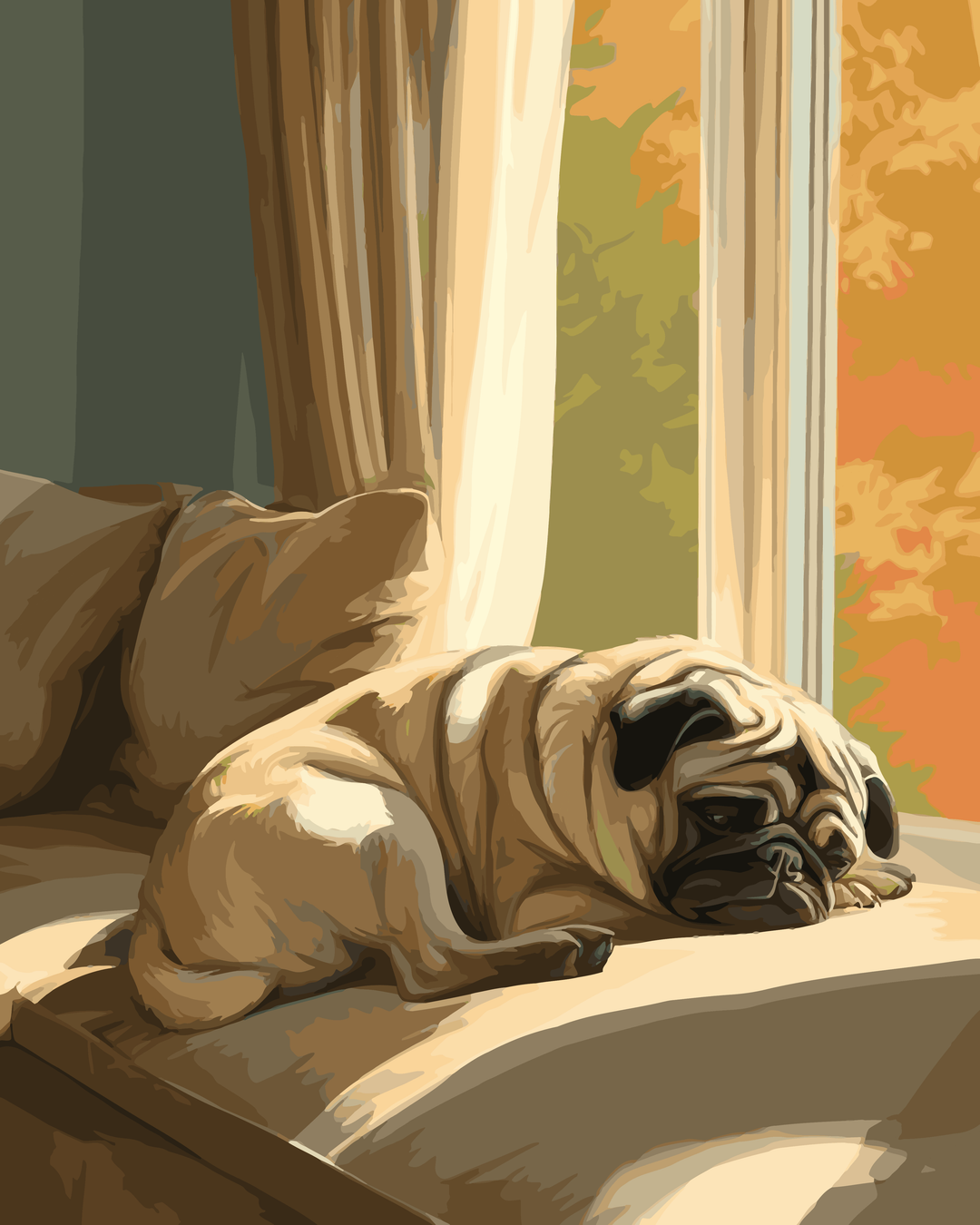 Mops-Nickerchen