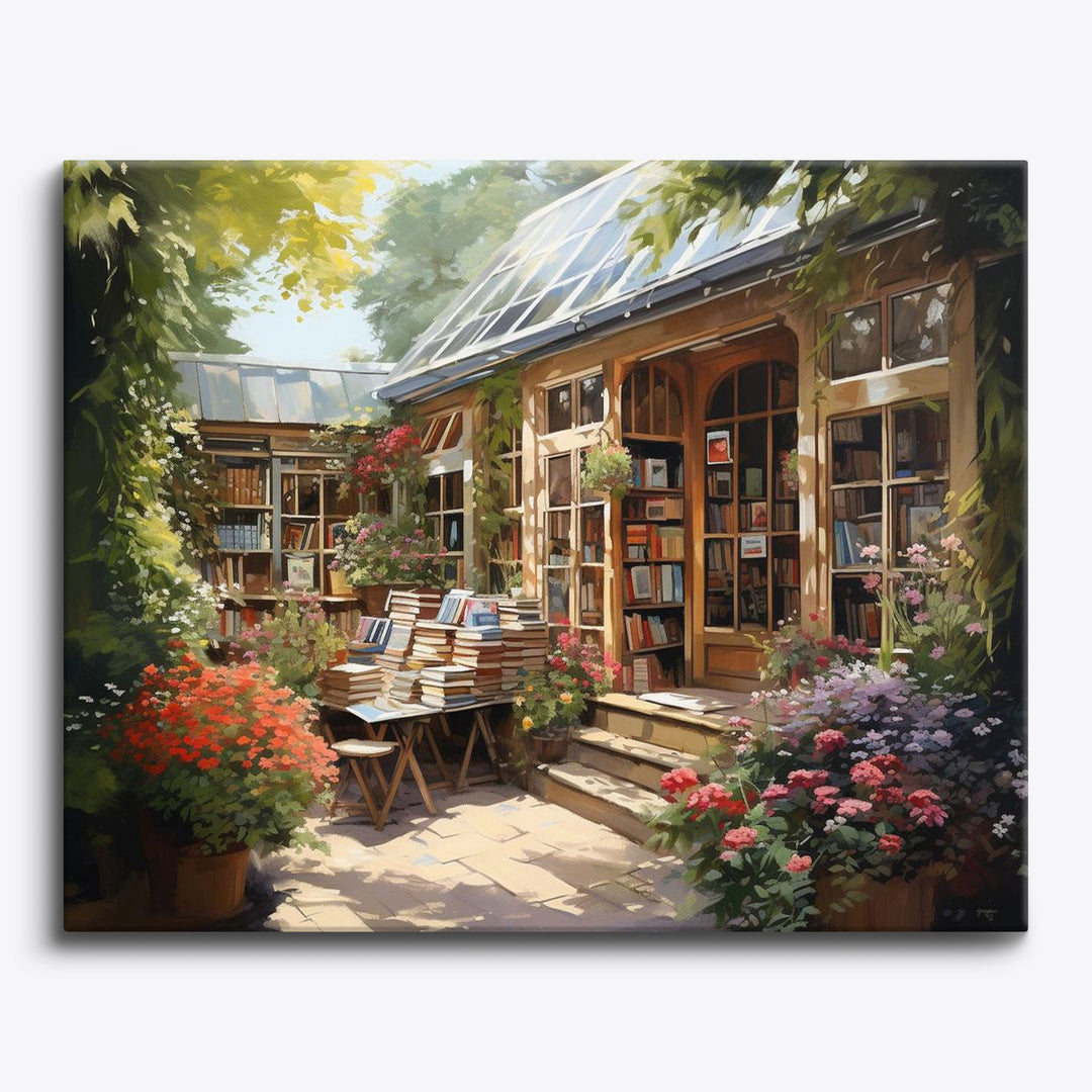 Malerische Buchhandlung