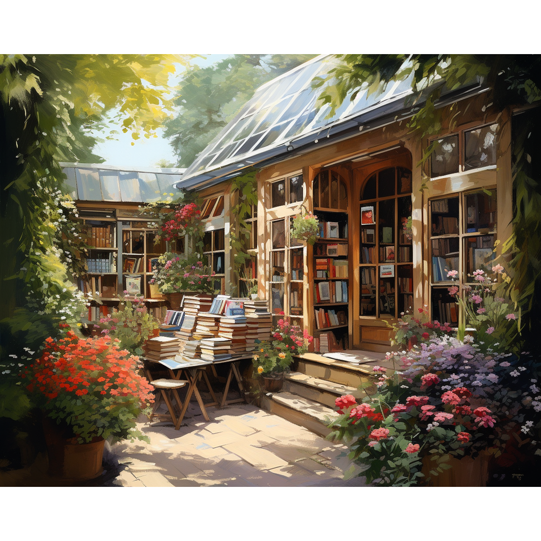 Malerische Buchhandlung