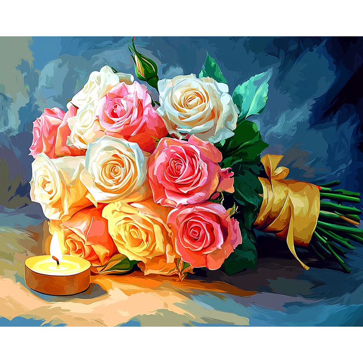 Rosen mit Bändern