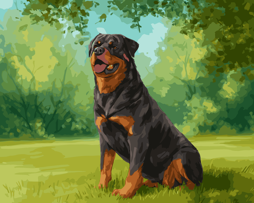 Rottweiler na prerii