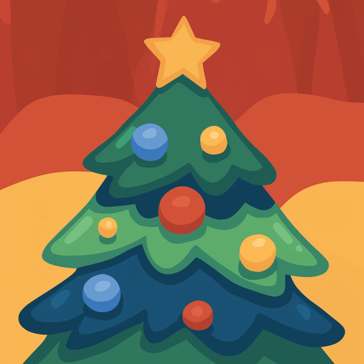 Einfacher Weihnachtsbaum
