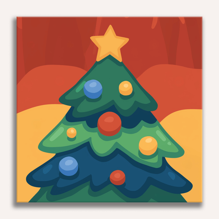 Einfacher Weihnachtsbaum