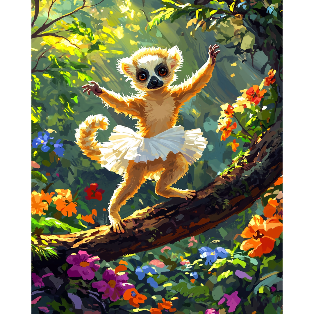 Drehender Tutu-Lemur