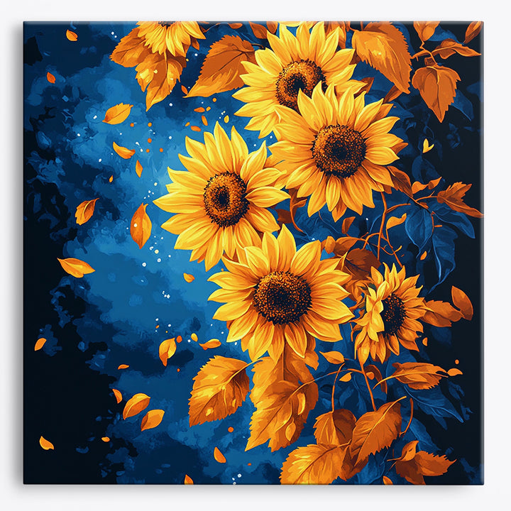 Spiralige Sonnenblumen