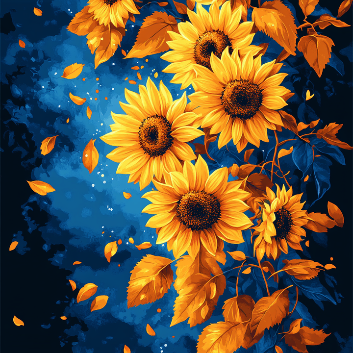Spiralige Sonnenblumen