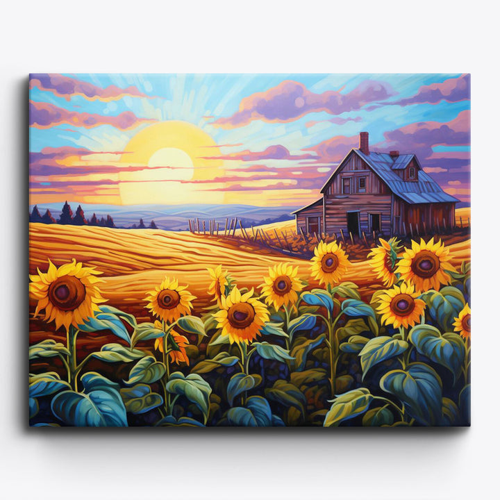 Sonnenblumenfarm