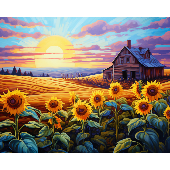 Sonnenblumenfarm