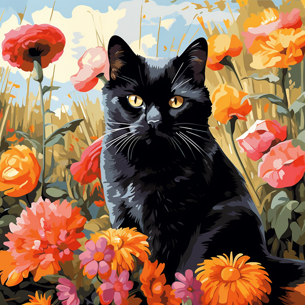 Sonnige Katze