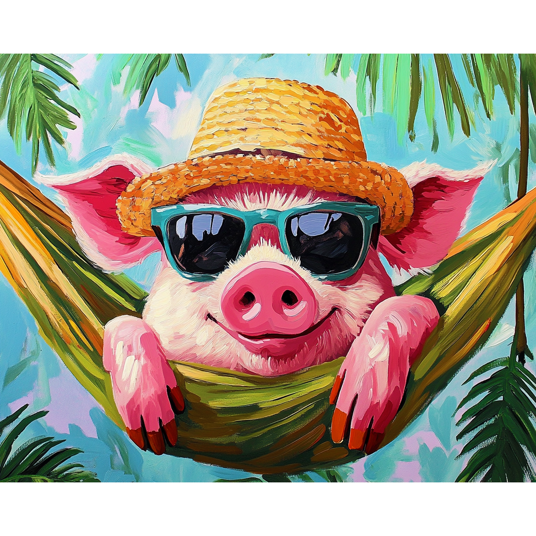 Sonniges Schwein