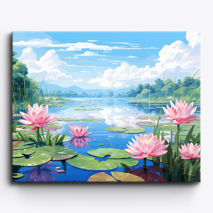 Ruhige Wasserlandschaft