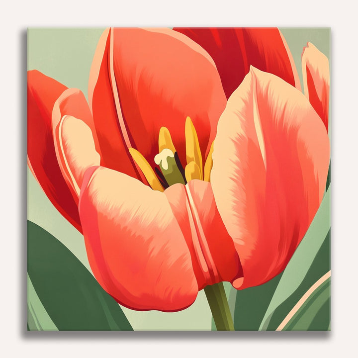 Lebhafte Tulpe