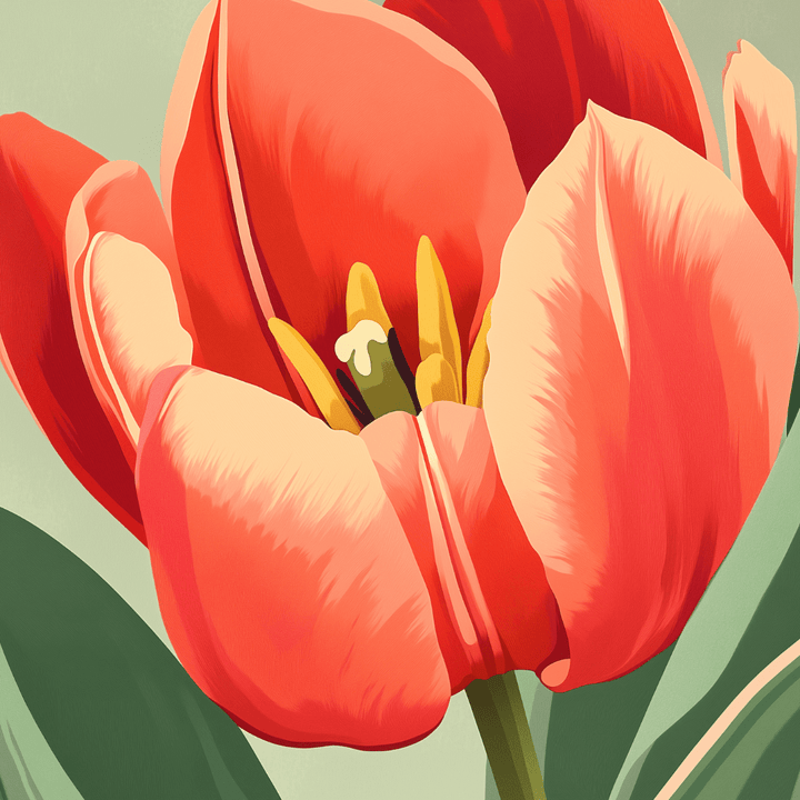 Lebhafte Tulpe