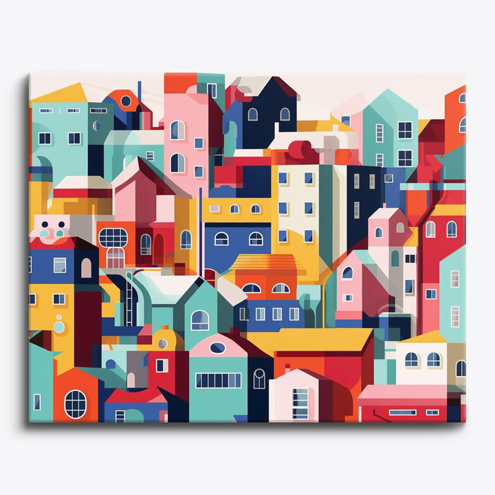 Lebendiges urbanes Mosaik